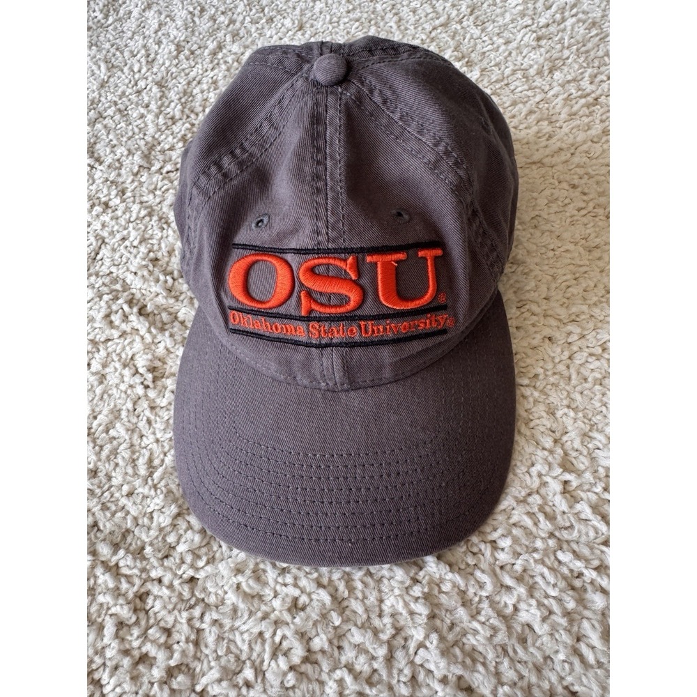 The Game Oklahoma State University OSU Hat Unisex OSFM Gray Excellent Dad Cap